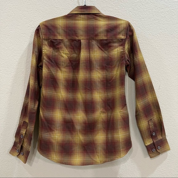 Dixxon Flannel Pearl Snap Goldfield Plaid Long Sleeve Women's Sz M Western Boho - Picture 6 of 12